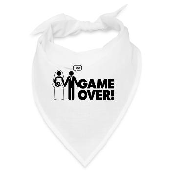 Spiel beendet. Ich bin verheiratet. - Bandana - Weiß - Vorne