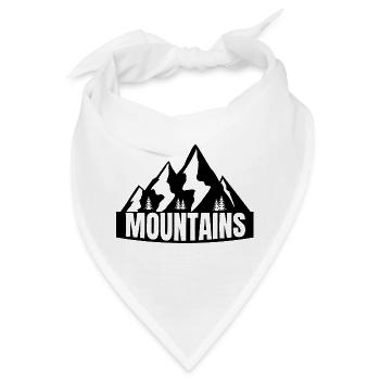 Mountains - Bandana - Weiß - Vorne