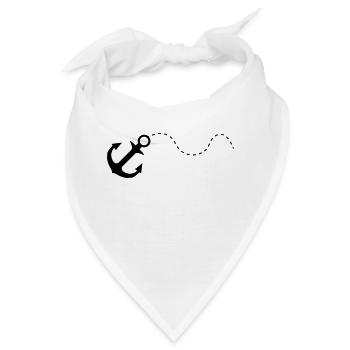 anker black - Bandana - Weiß - Vorne