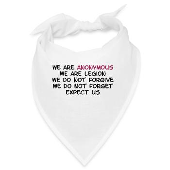 Anonymous - Bandana - Weiß - Vorne