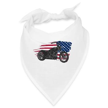 custom bike usa - Bandana - Weiß - Vorne