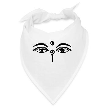 auge_des_buddas - Bandana - Weiß - Vorne