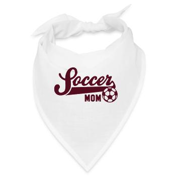 Soccer MOM - Bandana - Weiß - Vorne