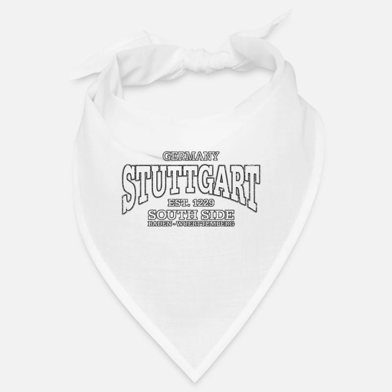 Stuttgart (white oldstyle) - Bandana - Weiß