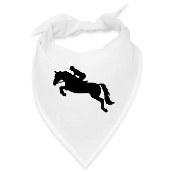 Springreiten - Bandana - Weiß - Vorne