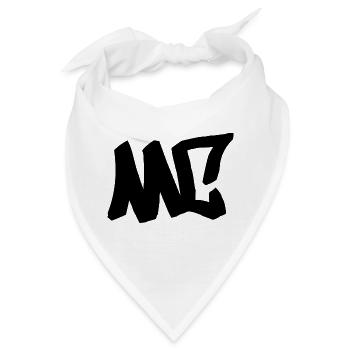 MC - HipHop . Graffiti . Rap - Bandana - Weiß - Vorne