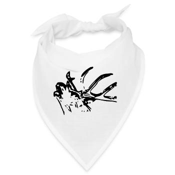 hirsch - Bandana - Weiß - Vorne