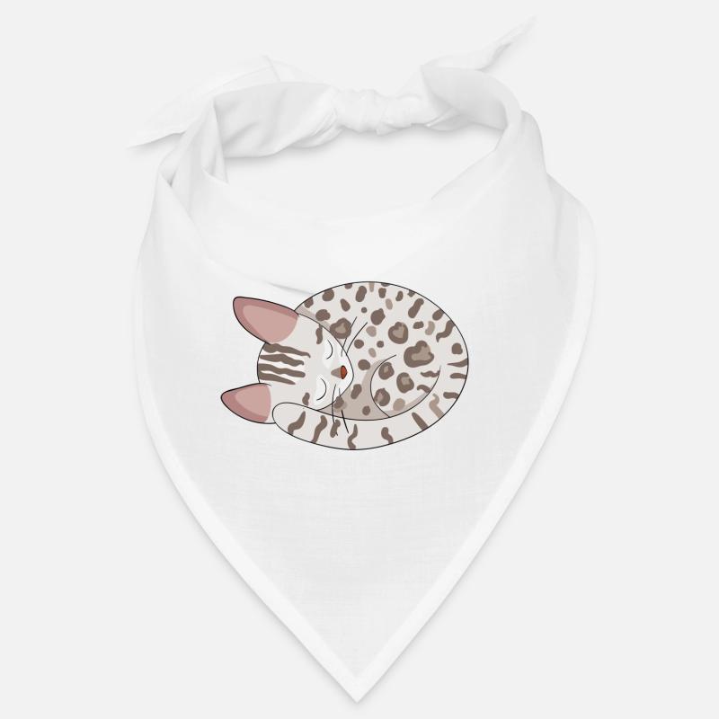 Chat de Bengale Chat - Bandana - blanc