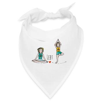 Die Hüterin der Kinder - in Bewegung - Bandana - Weiß - Vorne
