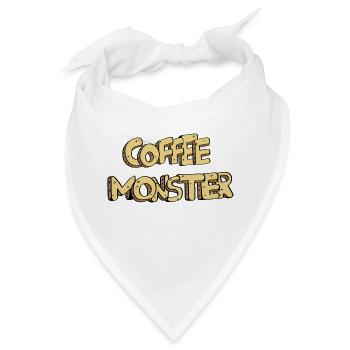 textcoffee_monster - Bandana - Weiß - Vorne