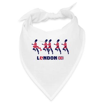 London - Königliche Garde - Bandana - Weiß - Vorne