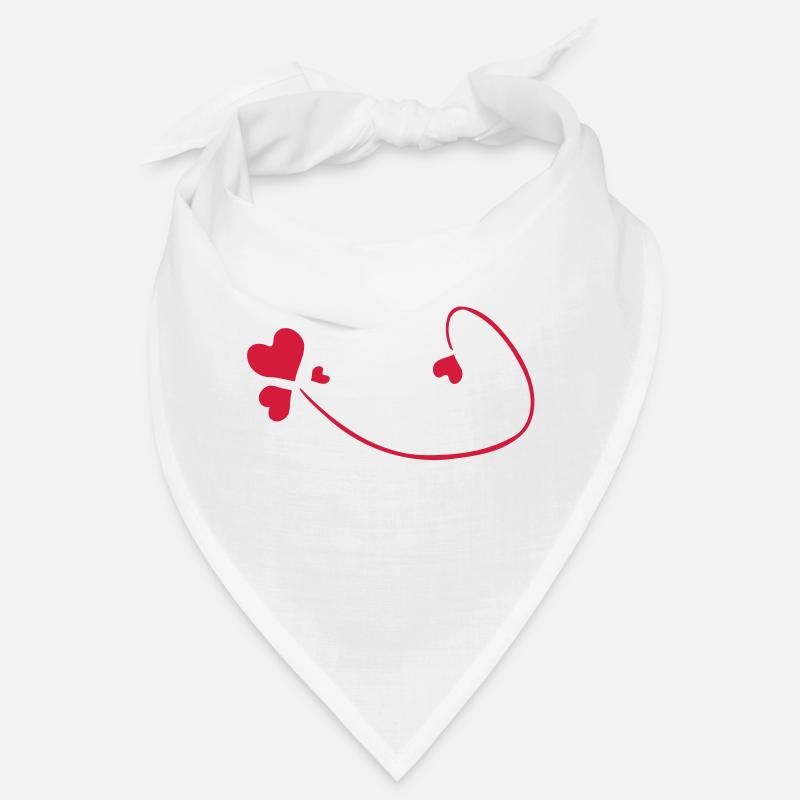 red hearts Bandana