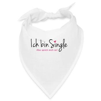 single - Bandana - Weiß - Vorne