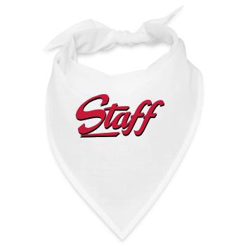 staff - Bandana - Weiß - Vorne