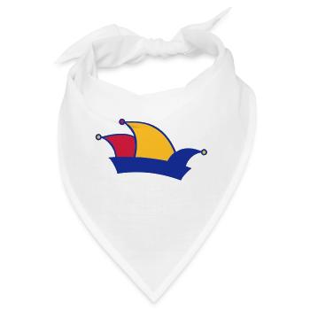 Karneval - Bandana - Weiß - Vorne