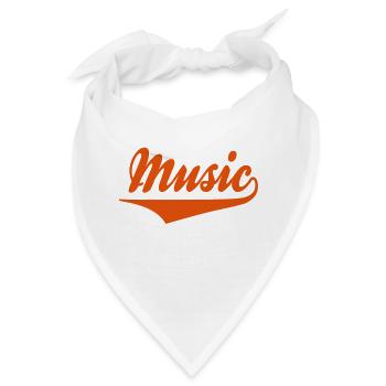 music - Bandana - Weiß - Vorne