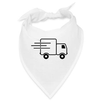 express-transporter / Schnelllaster (1c) - Bandana - Weiß - Vorne