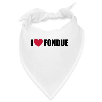 Fondue - Bandana - Weiß - Vorne