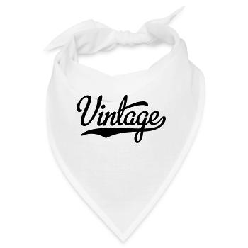 vintage - Bandana - Weiß - Vorne
