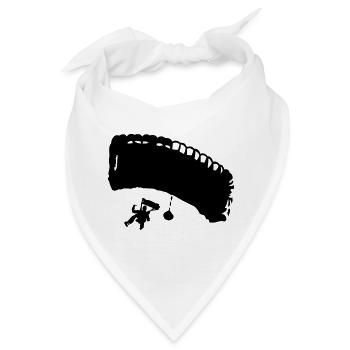 Fallschirm - Bandana - Weiß - Vorne