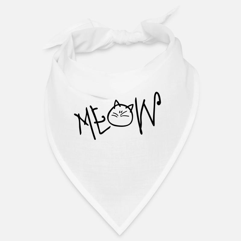 MEOW texte chat Bandana