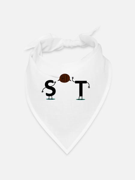 shit - Bandana - blanc - Devant