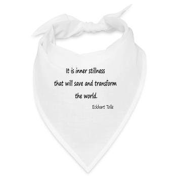 Innere Stille - Bandana - Weiß - Vorne