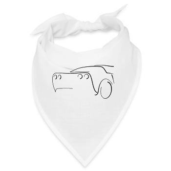 Sport Auto Heck - Tuning - Bandana - Weiß - Vorne