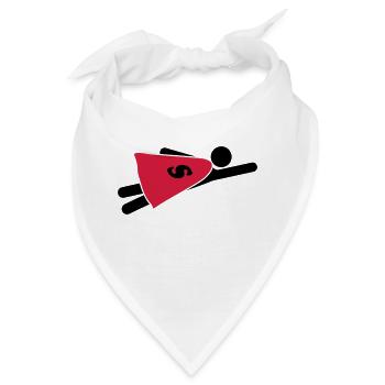 Super Hero - Bandana - Weiß - Vorne