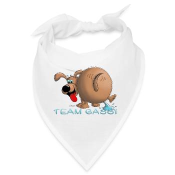 Team Gassi - Bandana - Weiß - Vorne