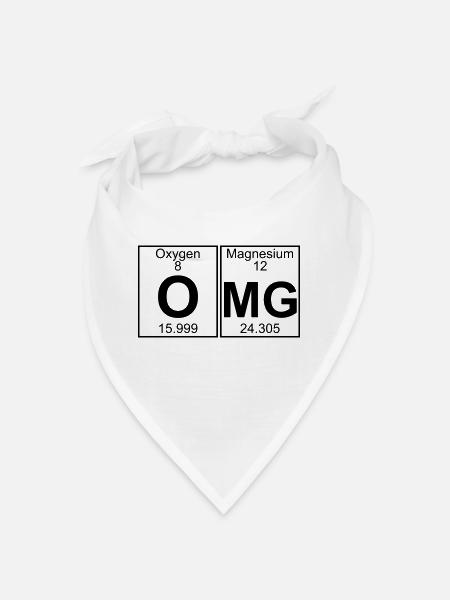 O-Mg (omg) - Full - Bandana - white