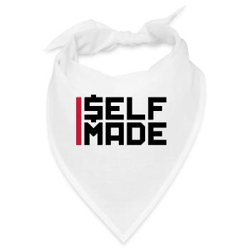 balken logo reich self made man millionaer geld ve - Bandana - Weiß - Vorne