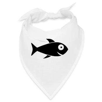 Cool Fish - Bandana - Weiß - Vorne