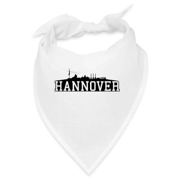 Hannover // Skyline // Silhouette // Skylineshirt - Bandana - Weiß - Vorne