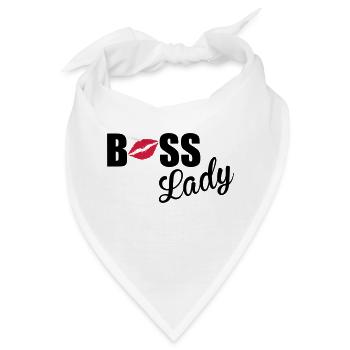Boss Lady - Bandana - Weiß - Vorne