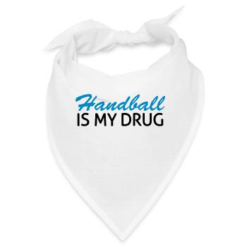 Handball is my drug - Bandana - Weiß - Vorne