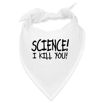 science i kill you / silence i kill you - Bandana - Weiß - Vorne