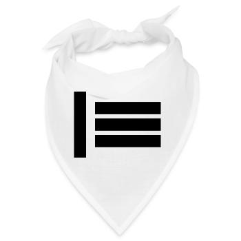 meister sklave symbol bdsm bondage latex sadomasoch - Bandana - Weiß - Vorne