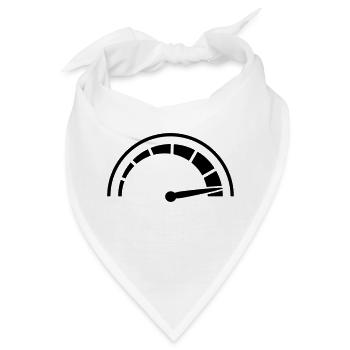 Tacho Schnell Rasen - Bandana - Weiß - Vorne