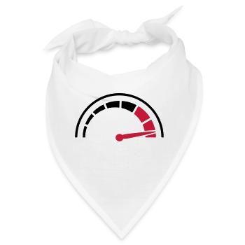Tacho Schnell Rasen - Bandana - Weiß - Vorne