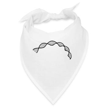 Zellsequenz der DNA-Doppelhelixstruktur - Bandana - Weiß - Vorne