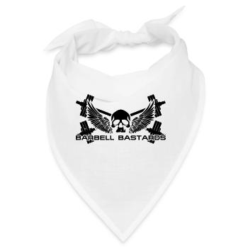 Barbell Bastards Winged Skull - Bandana - Weiß - Vorne
