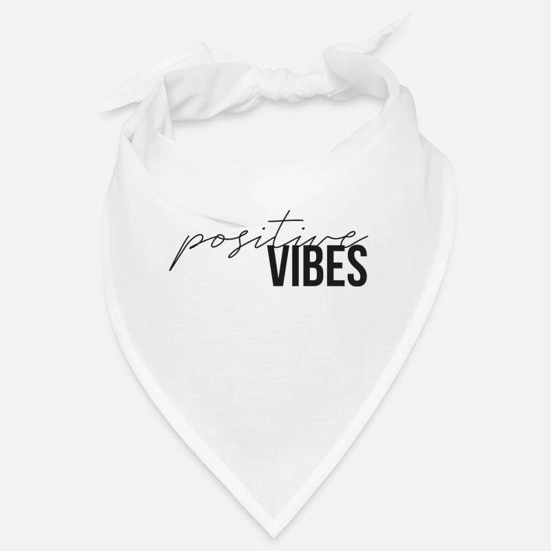 cadeau moderne vibes positives - Bandana - blanc