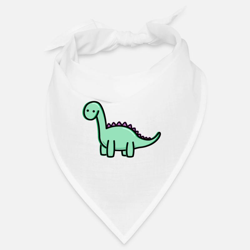 Süßer Dino - Bandana - Weiß