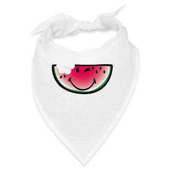 Smiley Watermelon - Bandana - Weiß - Vorne
