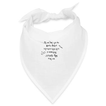 Lustiger Titel für alle Fans - Bandana - Weiß - Vorne