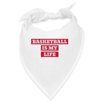 Basketball - Basket ball - Basket-ball - Baskette - Bandana - Weiß - Vorne