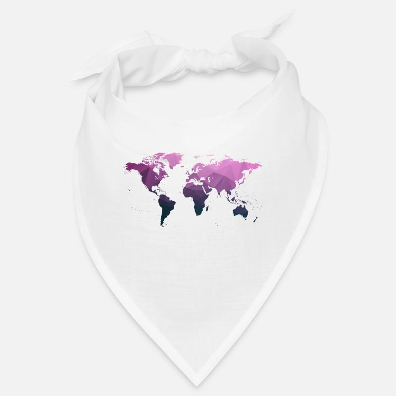Carte du monde "Triangle" Bandana