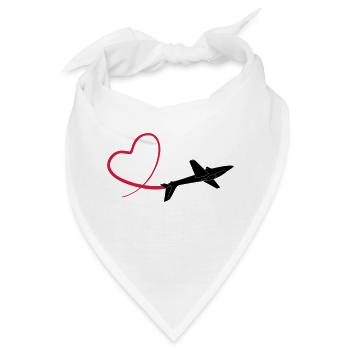 Kunstflug aerobatic Fox Geschenk - Bandana - Weiß - Vorne