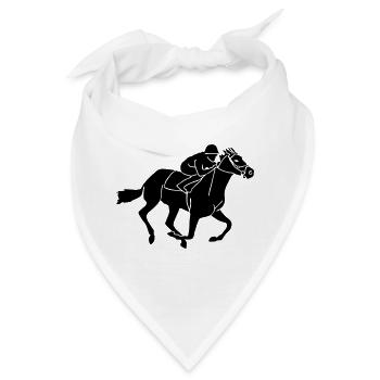 Pferdesport - Galopprennen - Bandana - Weiß - Vorne